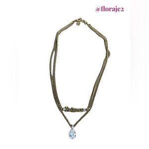 Alexander McQueen Graffiti Logo Layered Necklace